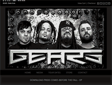 Tablet Screenshot of gearsofficial.com